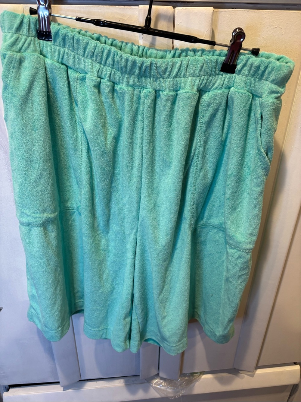 Zenana Outfitters Aqua Terry Cloth Relaxed Shorts
